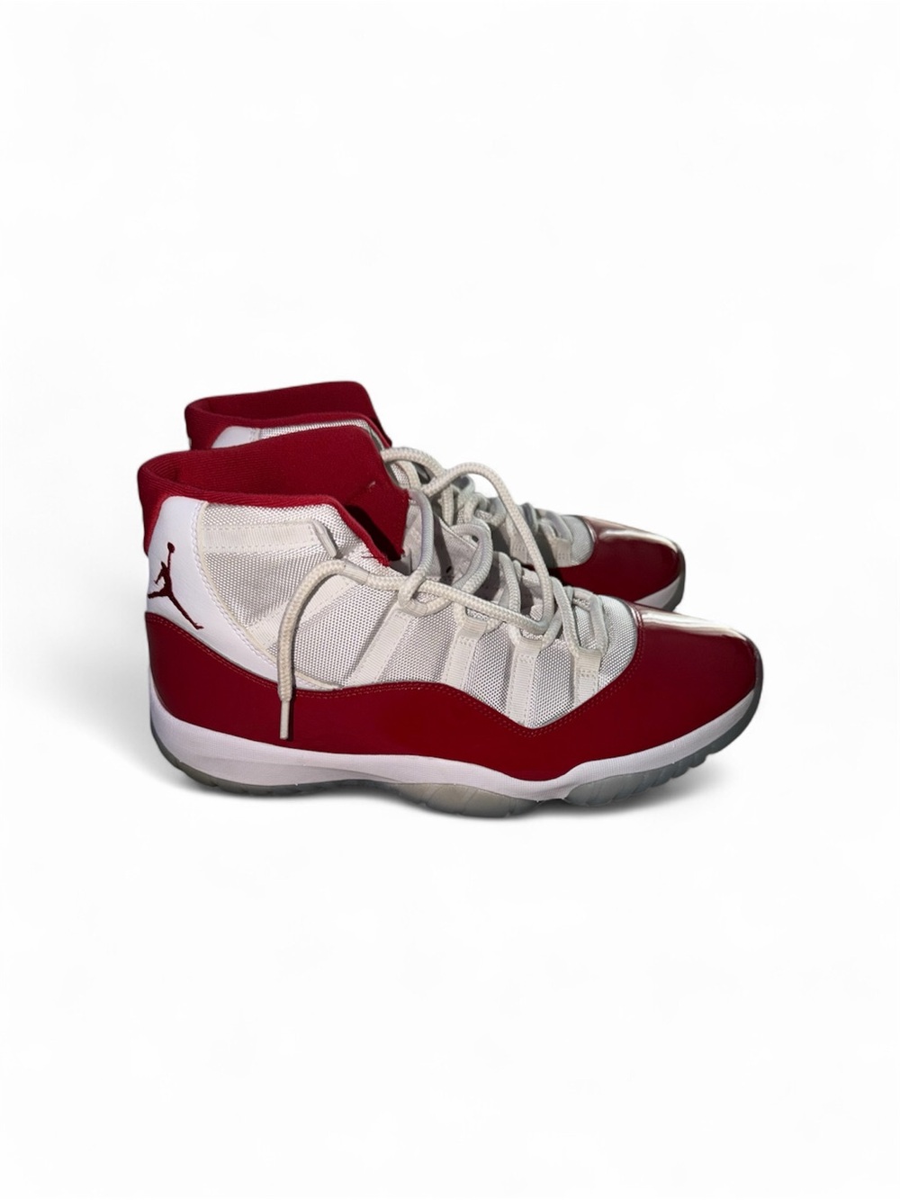 Jordan Men's Red and White Basketball Shoes - Picture 4 of 6